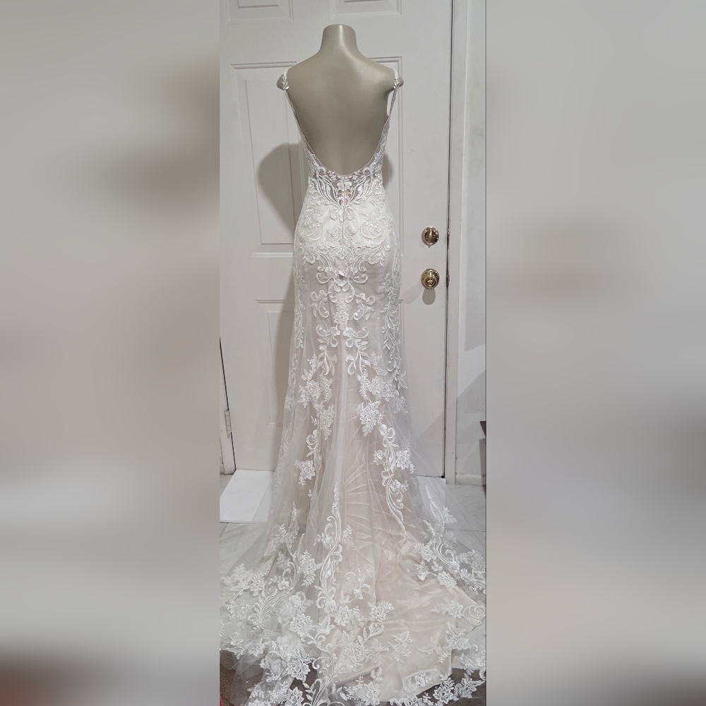 Beloved by Casablanca Bridal Embroidered Fully Lined wedding dress